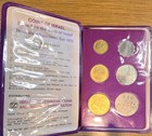 1972 Israel Jerusalem Specimen Set Official 6 Coin Mint Set Violet Wallet Ogp