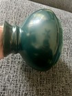 Antique Dark Green White Milk Glass Globe Lamp Shade 
