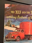 Red 1939 International Trucks  the Man   The Truck  - Vintage Print Ad Wall Art