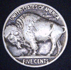 1937-p Buffalo Nickel Full Date Vf xf