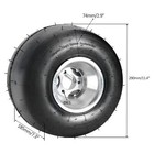 10x4 50-5 11x7 10-5 Tubeless Slick Tire Rim Wheel For Drift Trike   Go-kart