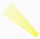 10 Pc 1 8    Diameter X 12    Long Translucent Yellow Acrylic Plexiglass Plastic Rod
