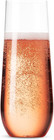 48 Pack Stemless Plastic Champagne Flutes Disposable 9 Oz Clear Plastic Toasting