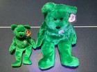 1997 Ty Erin The Shamrock St Patricks Day Bear Beanie Baby And Buddy Set Retired