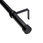 Umbra Cappa Curtain Rod Set 33 To 66 Inch Adjustable Black Modern Design