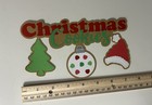 Christmas Cookies Handmade Scrapbook Title Paper Pierced Die Cut