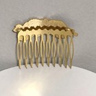 Vintage Cloisonn   Hair Comb Enamel Floral Butterfly Design