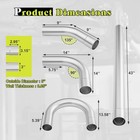Exhaust Pipe Kit 2 5 Inches Mild Steel Diy Custom Exhaust Kit Tubing Mandrel Ben