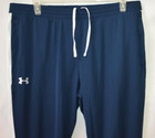 Under Armour Men s Sports Style Pique Track Pants Navy White Size Xxl