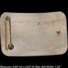 N Silver Rodeo Cowboy Calf Tie-down Roping Trophy Professional Vtg Belt Buckle