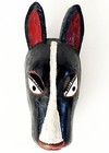 Vtg Mexican Oaxacan Pinotepa De Don Luis Tejorones Folk Art Wood Dog Mask Oaxaca