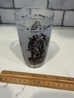 Vintage 1955 Davy Crockett Frosted Drinking Glass 5  Tall By Jeannett