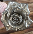 2 Vintage Arthur Court 1999 Sculpture Cast Metal Bouquet Flowers Silver Htf