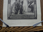 Antique Original World War 1 Wounded In Action Certificate  17 X 22  1919