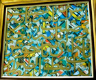 Persian School Magnificent Vintage Signed Original Mixed Media Calligraphy