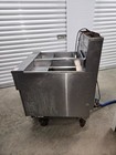 Pitco Two Bay Nat Gas  50 Lbs Cap Per Bay  Fryer W Filtration System Model Ssh55
