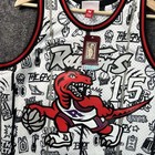 Vince Carter  15 Raptors Mens Mitchell   Ness Swingman Doodle Jersey Medium