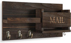 Mail Organizer For Wall Mount     Key Holder With Shelf Includes Letter