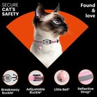 Cat Collar With Bells Reflective Cat Collars Breakaway With Qr Code Adjustabl   