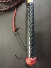 5ft Red Hide Leather Stock Whip Australian Made Free Post