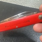 Vintage Rare Kabar Wwii Army  engineers Kamp Knife 4 Blade Red Handle Usa Nice