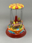 Vintage Spinning Carnival Rocket Ride Litho Tin Toy - Unbranded