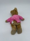Hallmark Teddy Brown Bear Plush Heart Shirt Stuffed Animal Toy 8  Pink