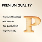 4-inch Decorative Wooden Letter P - Alphabet Letters For Diy Wall Signs  Tabl   