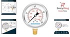 Liquid Filled Pressure Gauge 0-200 Psi 1 4 Npt Lower Mount Stainless Steel 2 5 