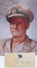 Fleet Admiral Chester Nimitz World War 2 Pacific Commander Autograph 5 Star Card
