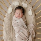 Baby Swaddle Blanket - 100  Luxury Cotton Knit Soft Cozy Lightweight Unisex R   