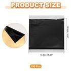 190pcs Imitation Gold Leaf Sheets For Gilding  5 3  X 5  Black Gold