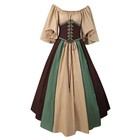 Women s Vintage Celtic Medieval Floor Length Renaissance Gothic Cosplay Dress