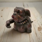 Bulldog Cast Iron Mechanical Coin Bank With Painted Antique Finish  5  X 6 5  