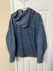 Vintage 90s Gap Denim Anorak Pullover Hoodie Jacket Size Medium Rare
