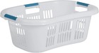 Rubbermaid Large Hip-hugger Laundry Basket hamper  1 5-bushel  White  Stackable