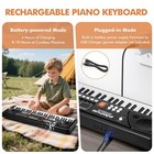 61-key Kids Piano Keyboard For Beginners - Rechargeable Electronic Music Toy    