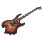 Glarry Sunset Flame Hsh Pickup Electric Guitar Kit W  20w Amp   Accessories
