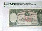 Commonwealth Of Australia 1942 One 1 Pound Pick26b Banknote Pmg 30epq Very Fine 