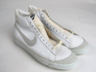 Vtg Nos 1980 Nike Blazer Leather Shoes Sz 12 5 White Gray 70s 80s Deadstock New