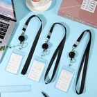 3-pack Lanyards For Id Badges Retractable Badge Reel W  Clear Waterproof Holders