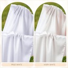 Satin Bridal Neck Scarf For Wedding 15 X 142 Inch Ivory White- Chapel