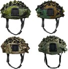 Camo Net Cloth Strip Tactical Fast Helmet Cover Cap Cover Skin Accessories 4pcs