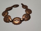 Vintage Native American  Copper Etched Conch Style Bracelet 8 