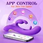 Rotating Rabbit Vibrator Thrusting Dildo Clit G-spot Massager Sex Toys For Women