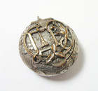 Antique Powder Compact Paris Eiffel Tower Silverplate 1897