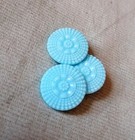Antique Czech Glass Buttons - Vintage - Art-deco - 1920  s-1930  s  3pcs  - G884