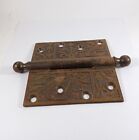 Antique Victorian Eastlake Ball Finial Door Hinge 5  X 5 