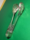 Fine Antique Wallace Sterling Silver 92 5 Grande Baroque Serving Tongs 116 Grams