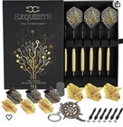 Cc-exquisite Steel Tip Darts brass Barrel extra Flights 12  Shafts 35 48 O-rings